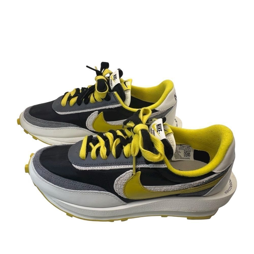 Nike sz 8 EU 41 LD Waffle Sacai x Undercover Black Bright Citron DJ4877 001 - Picture 2 of 16